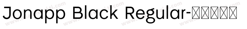 Jonapp Black Regular字体转换